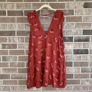 Free People jagger printed mini dress // small